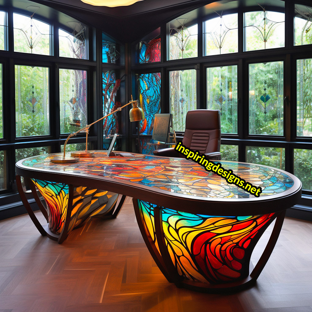 Stained Glass Desks