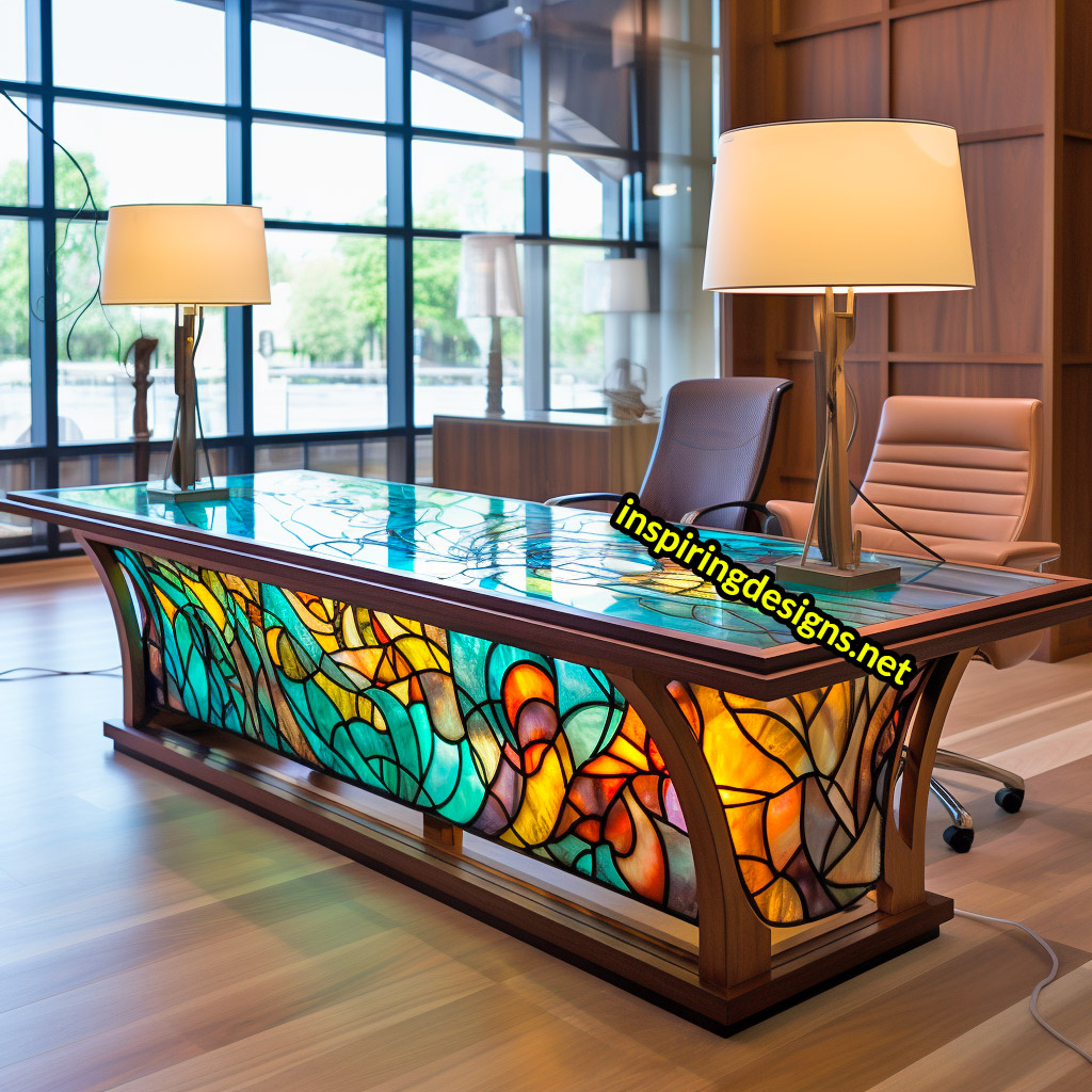 Stained Glass Desks