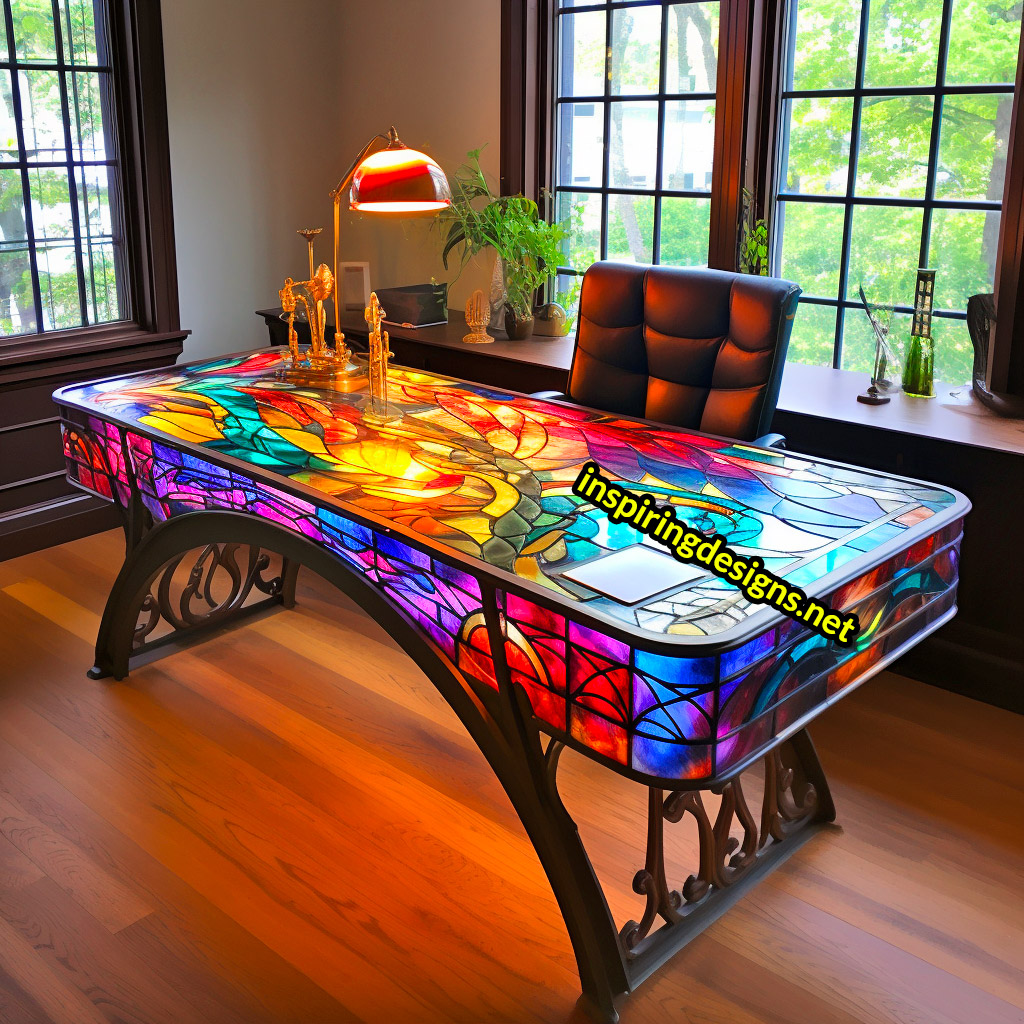 Stained Glass Desks