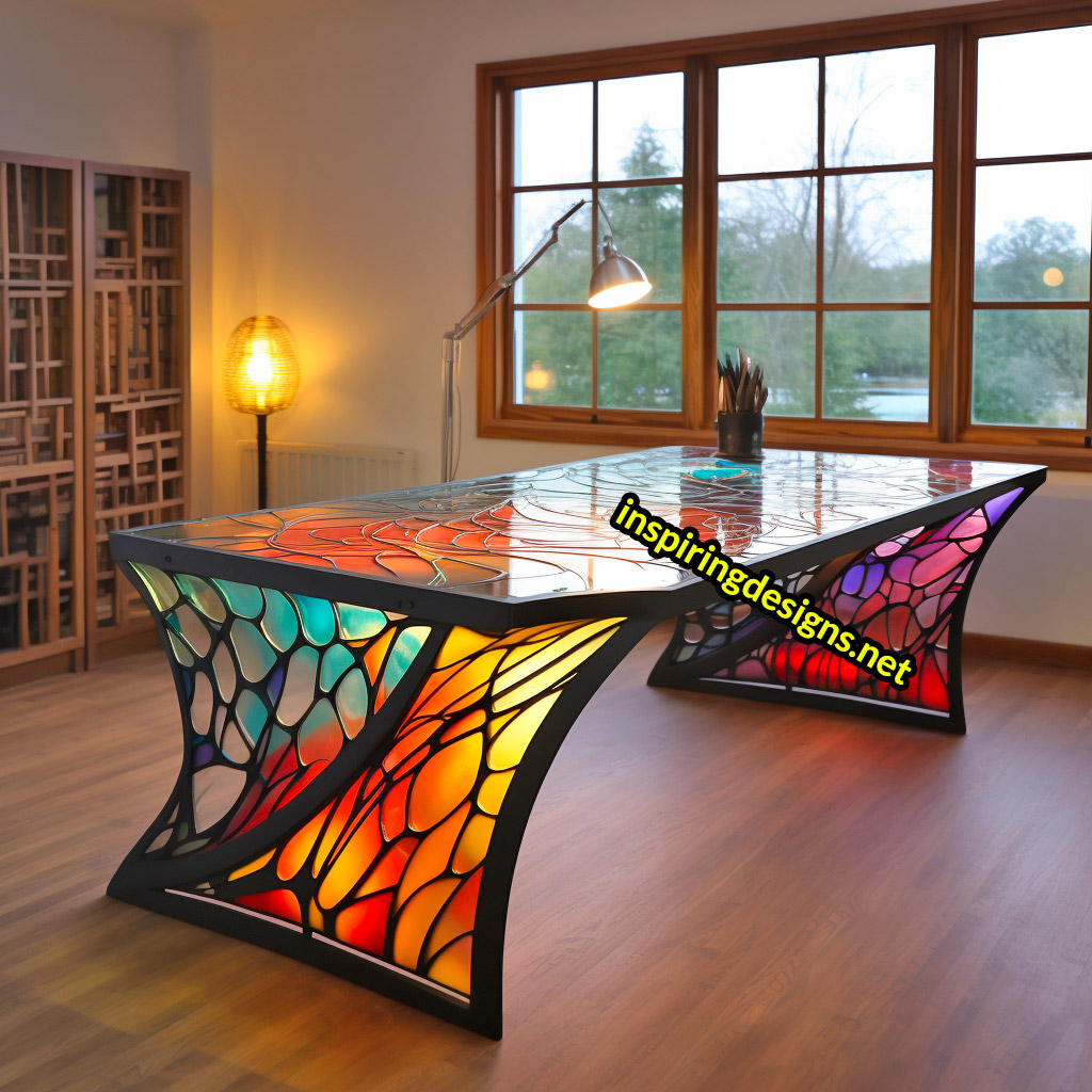 Stained Glass Desks