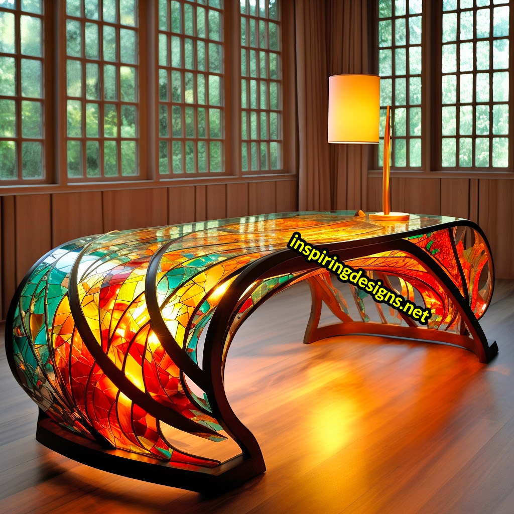 Stained Glass Desks