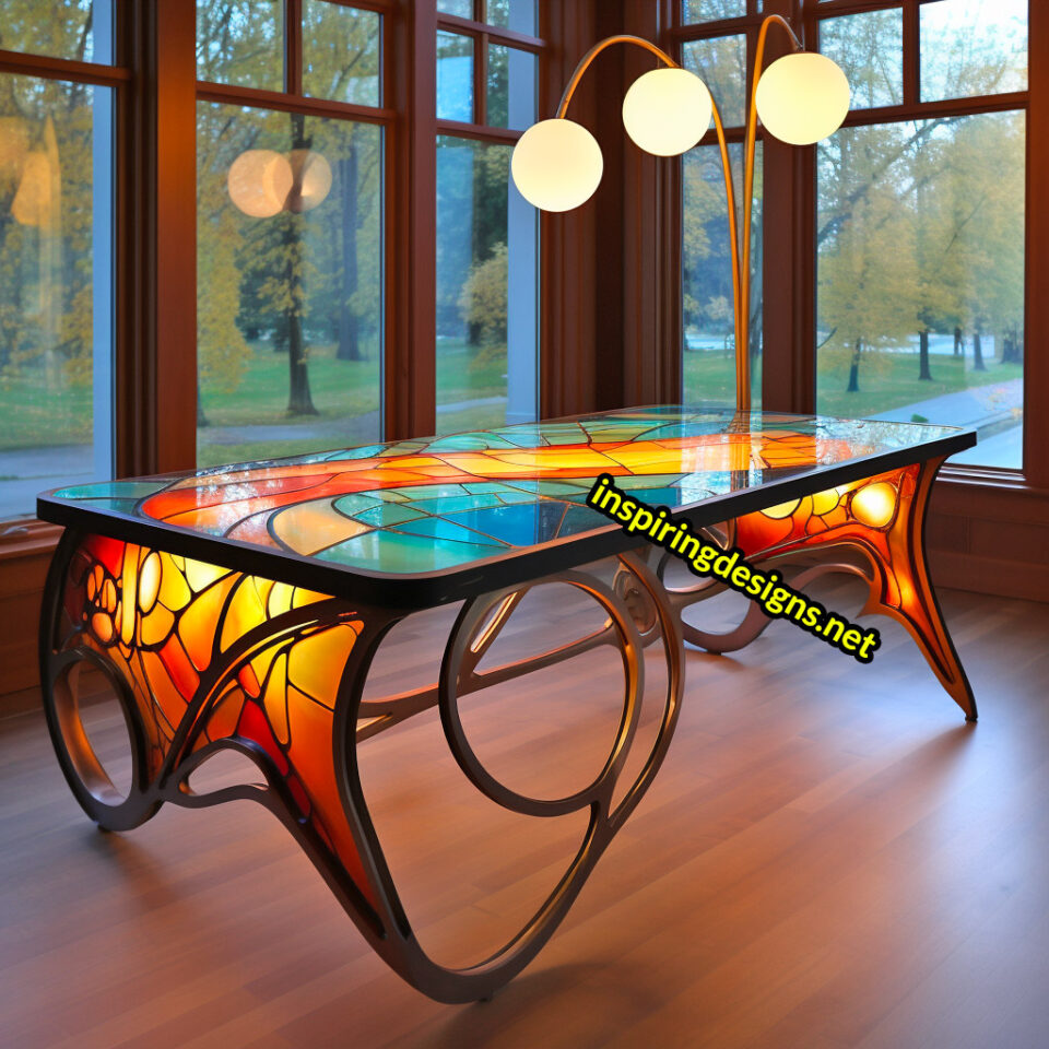 These Stunning Stained Glass Desks Will Illuminate Your Workspace