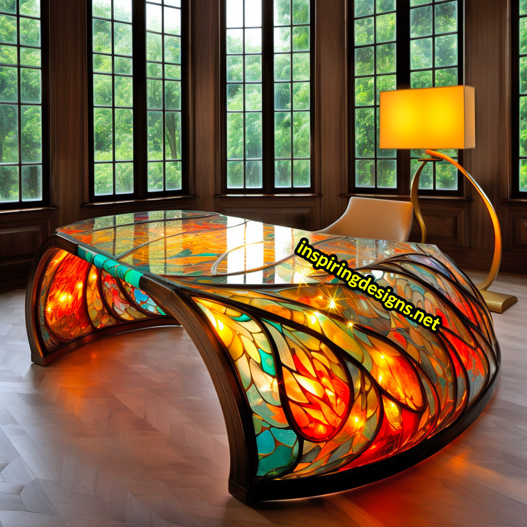 Stained Glass Desks