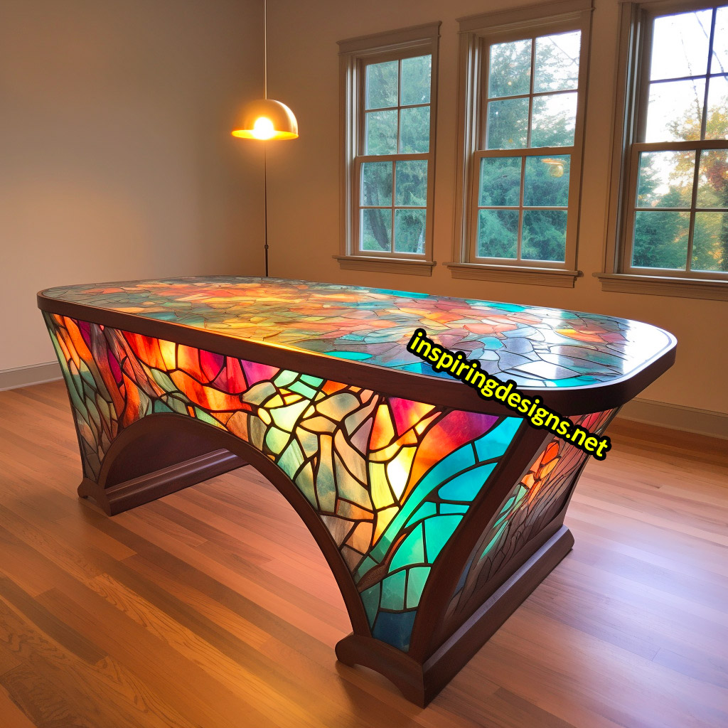 Stained Glass Desks