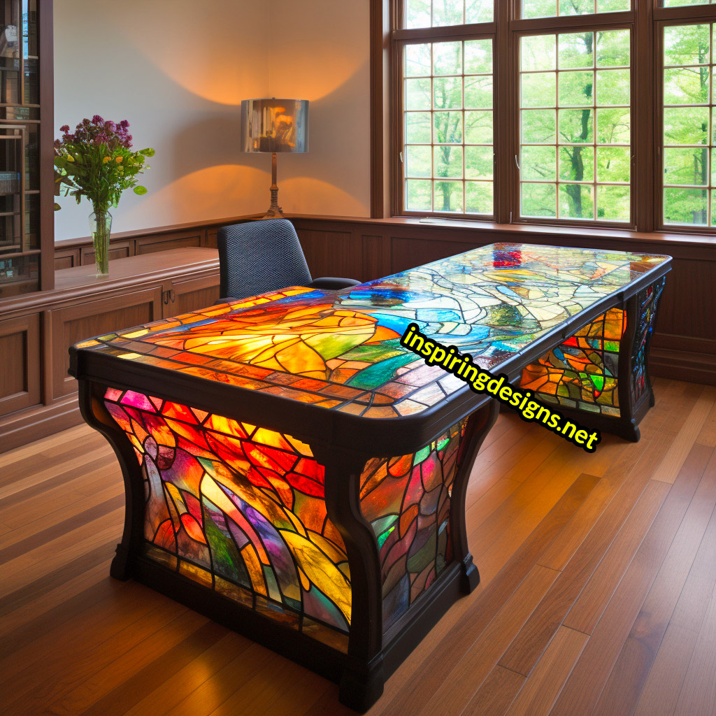 Stained Glass Desks