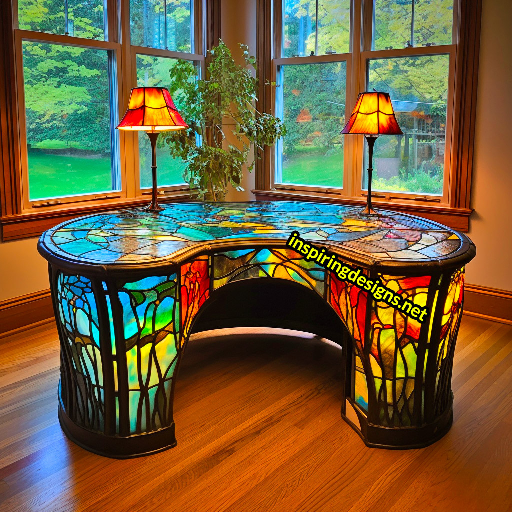 Stained Glass Desks