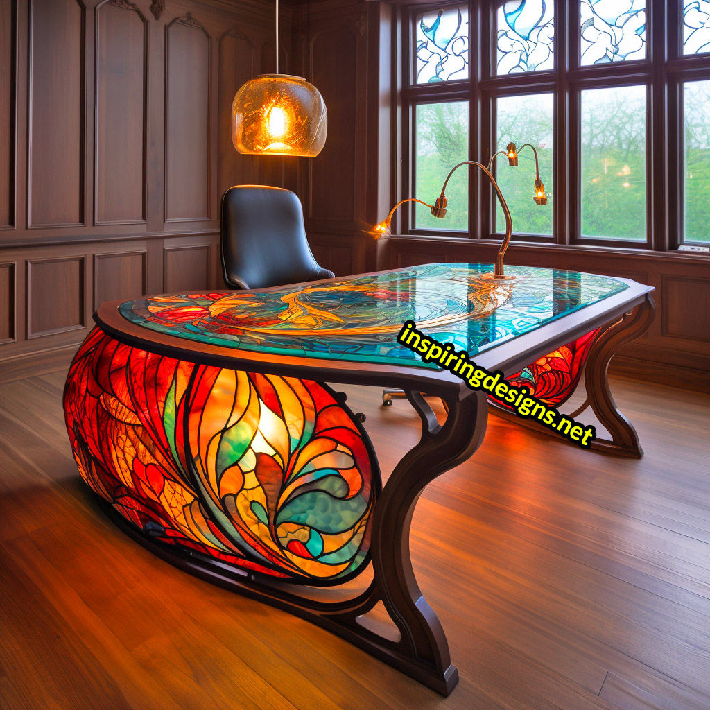 Stained Glass Desks