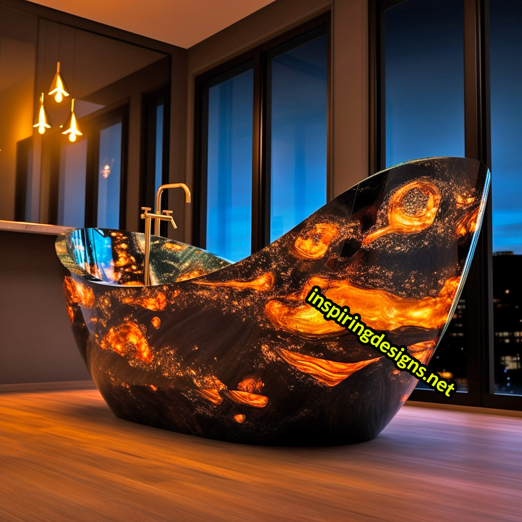Luxury Bathtubs Made From Epoxy - Space Design