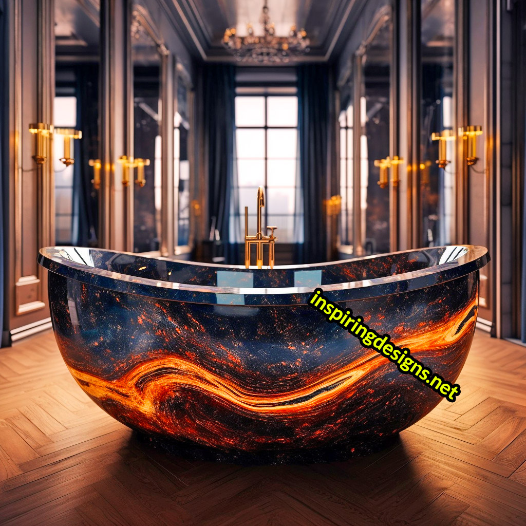 Luxury Bathtubs Made From Epoxy - Space Design