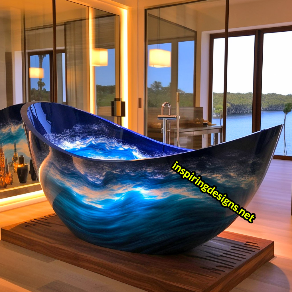 Luxury Bathtubs Made From Epoxy - Ocean Design