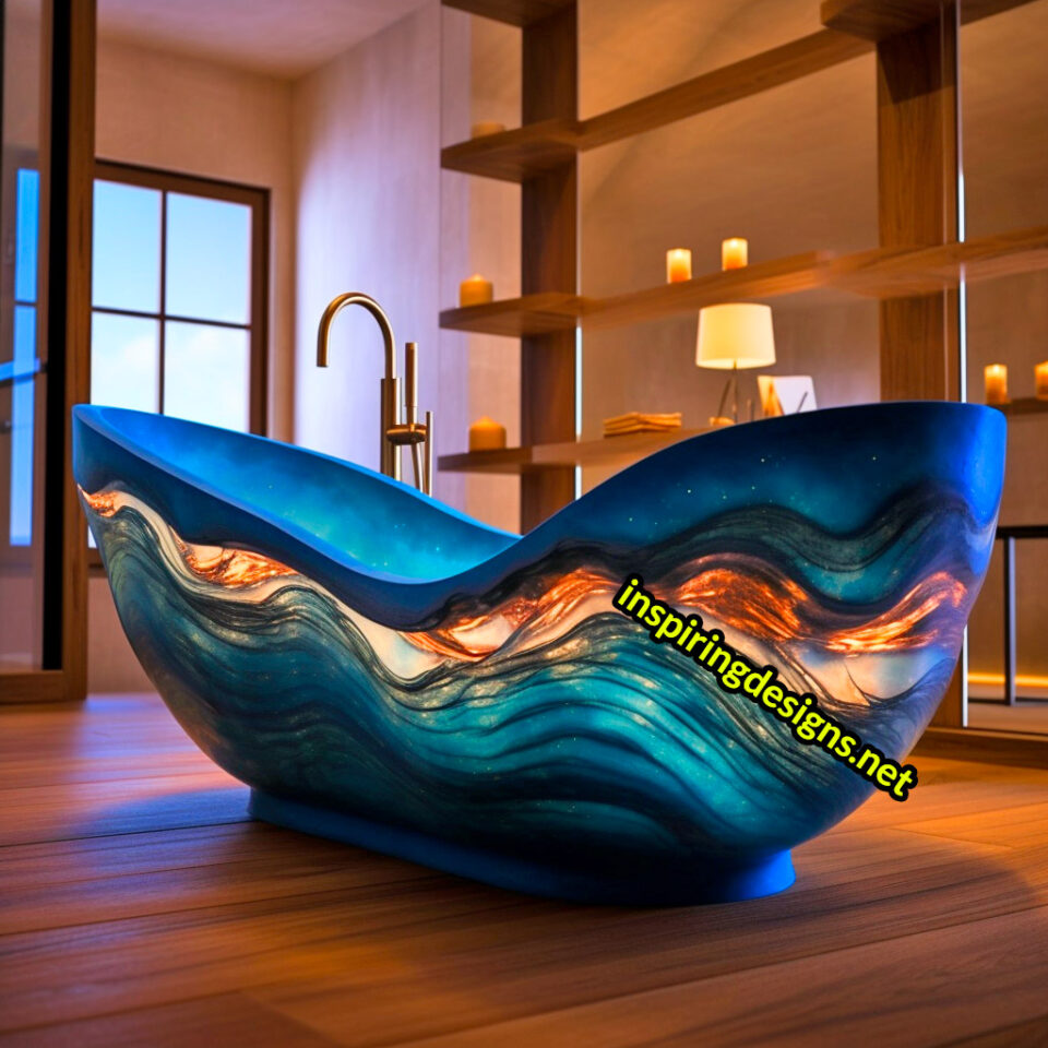 These Luxury Epoxy Bathtubs Are the Ultimate Statement Piece for a