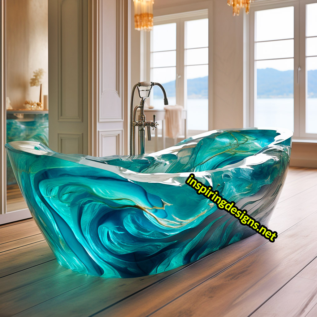 Luxury Bathtubs Made From Epoxy - Ocean Design