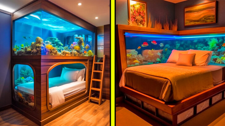 These Stunning Aquarium Beds Let You Sleep with the Fishes, but in a Good Way!