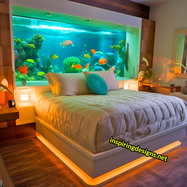 These Stunning Aquarium Beds Let You Sleep with the Fishes, but in a