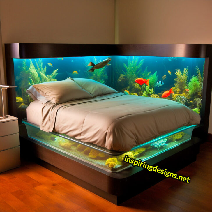 These Stunning Aquarium Beds Let You Sleep with the Fishes, but in a ...