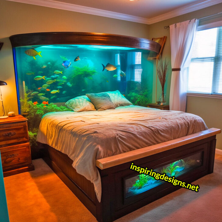 These Stunning Aquarium Beds Let You Sleep with the Fishes, but in a ...