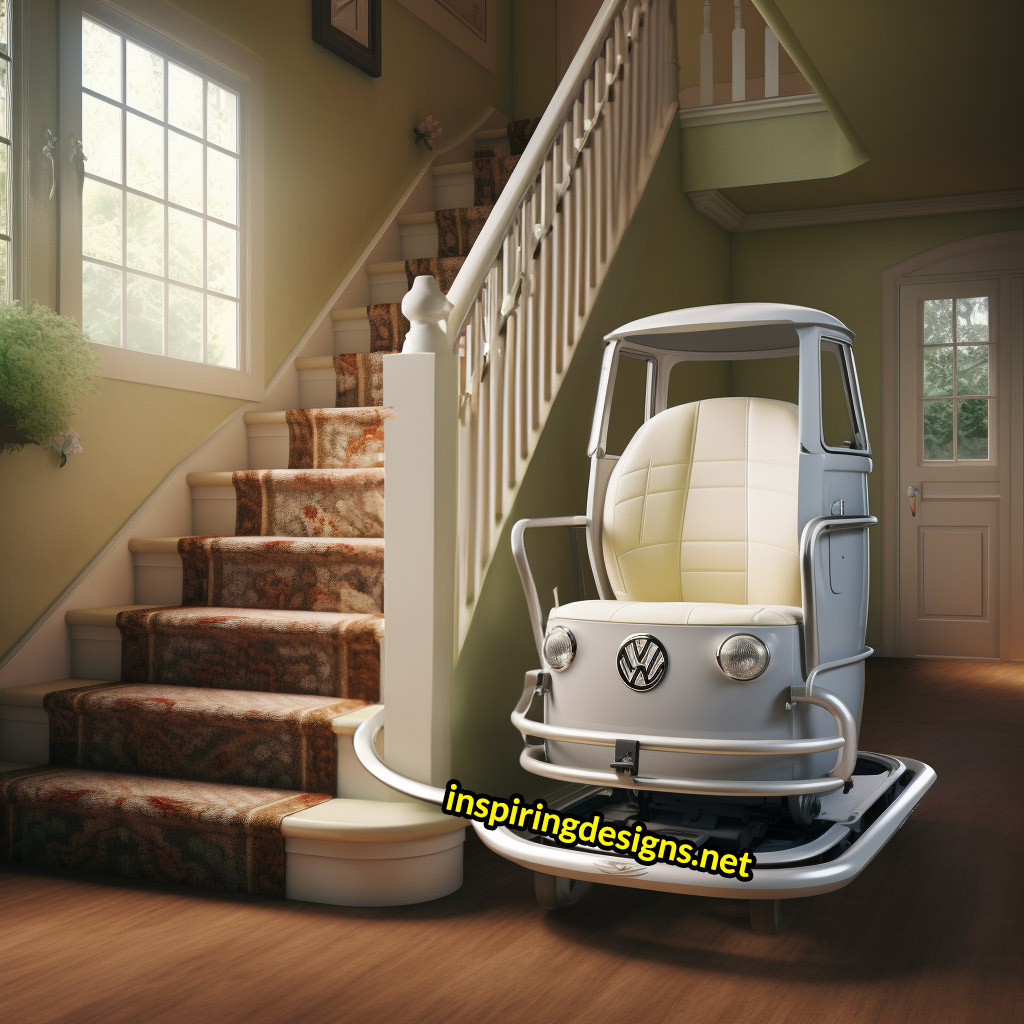 Volkswagen Type 2 Bus Stairlift - Elderly VW Hippy bus stair lift