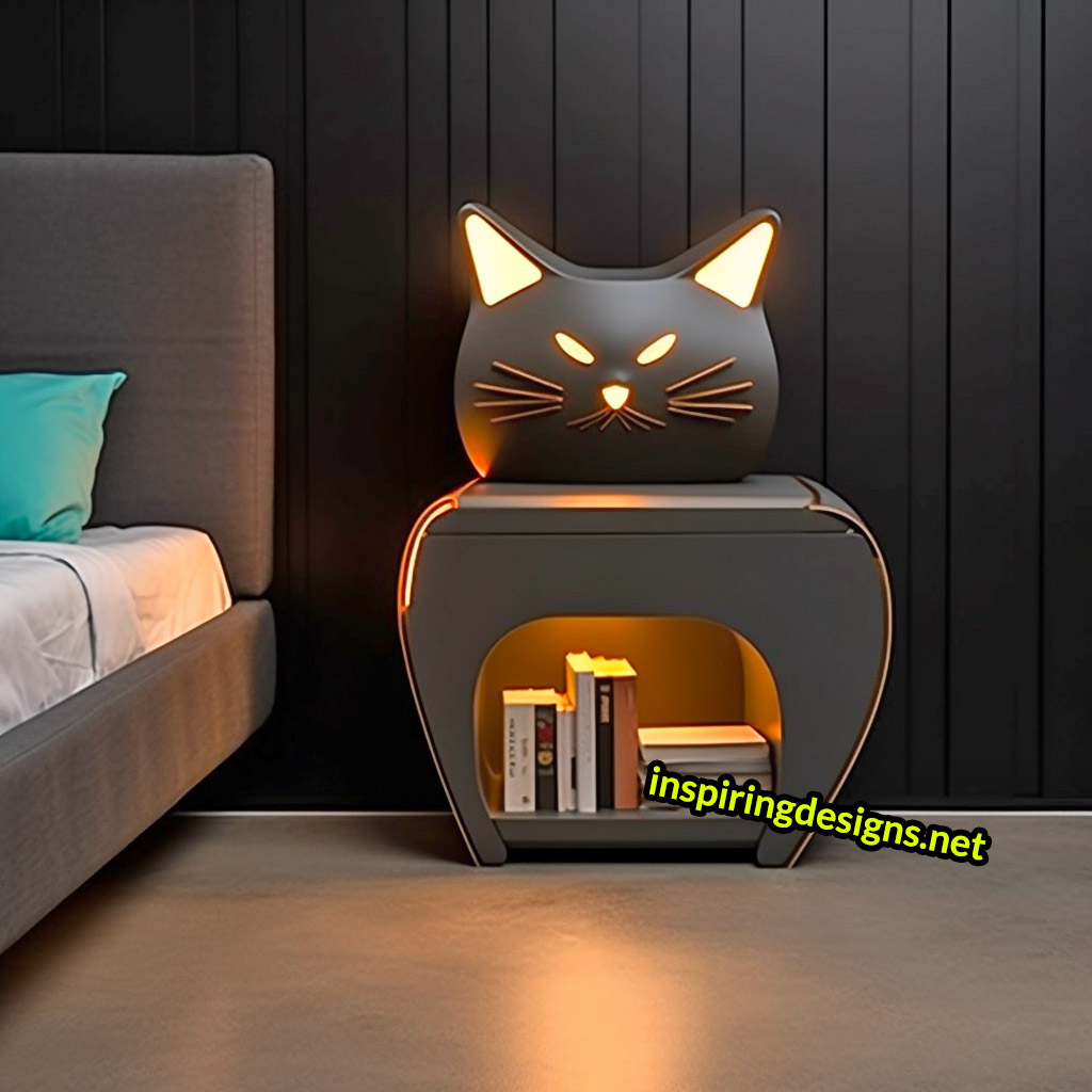 Cat Nightstands - Cat shaped bedside tables