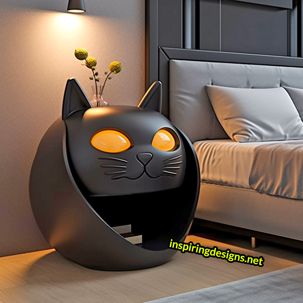 Cat Nightstands - Cat shaped bedside tables