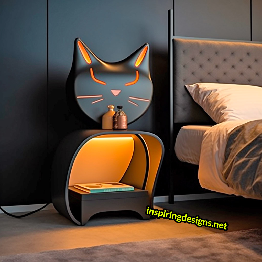 Cat Nightstands - Cat shaped bedside tables