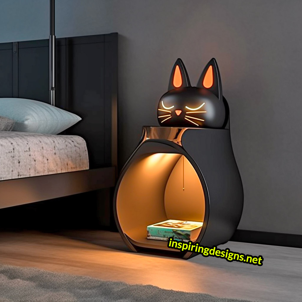 Cat Nightstands - Cat shaped bedside tables