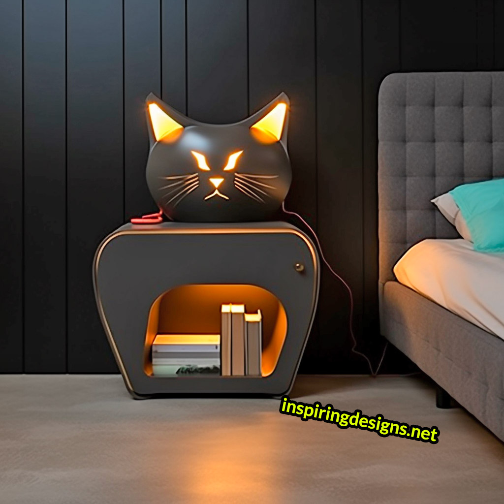 Cat Nightstands - Cat shaped bedside tables