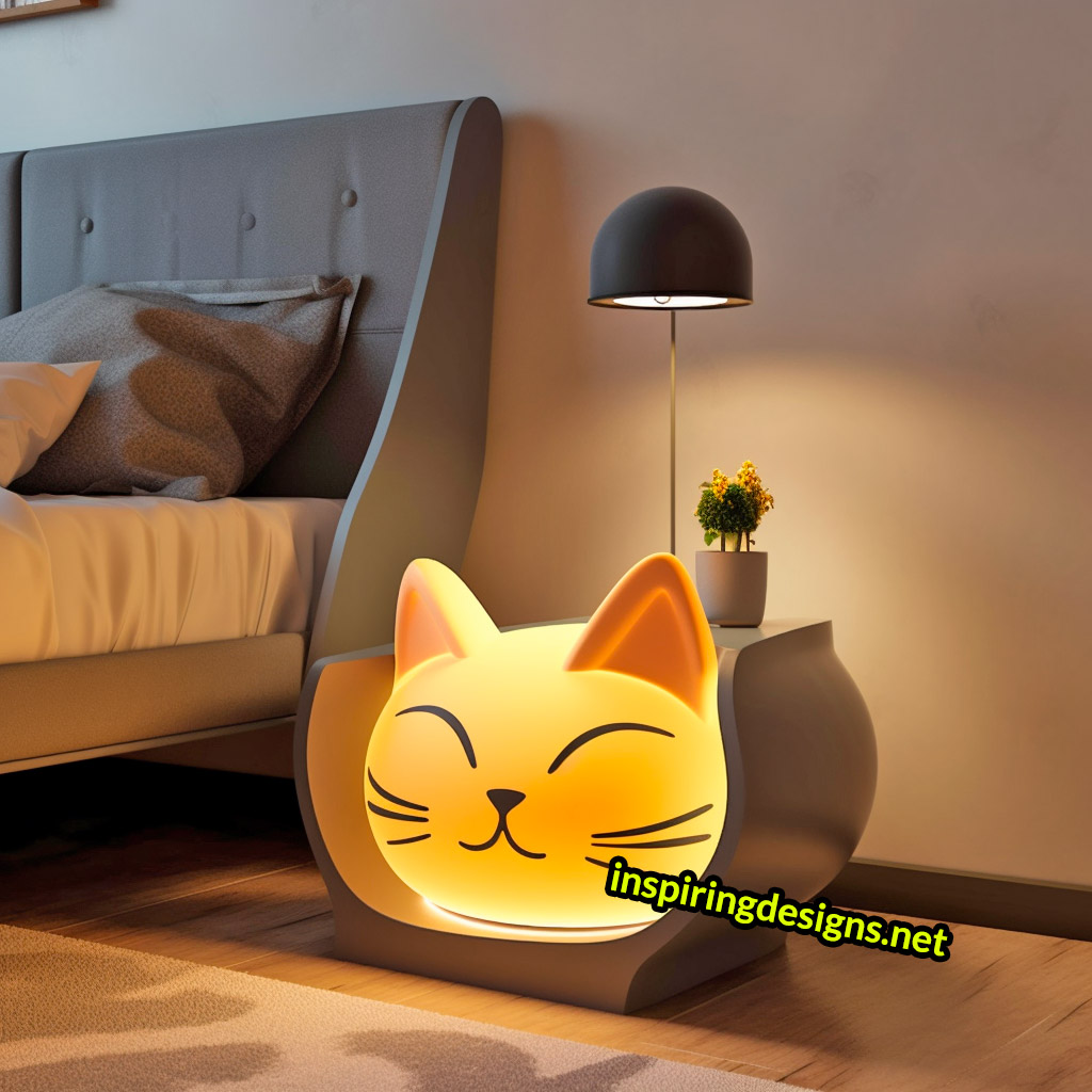 Cat Nightstands - Cat shaped bedside tables