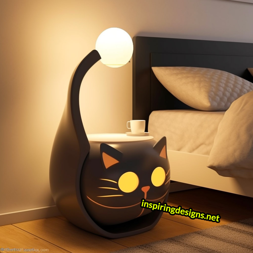 Cat Nightstands - Cat shaped bedside tables