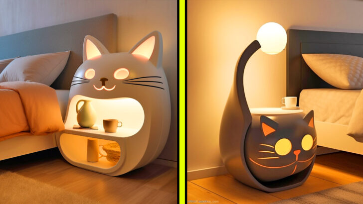 These Cat Nightstands are the Purr-fect Addition to Any Bedroom!