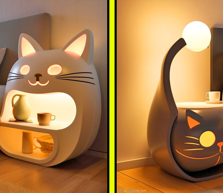 Cat shop night stand