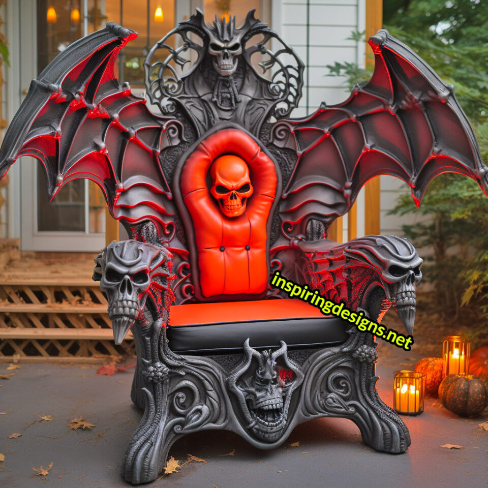 These Illuminated Halloween Porch Chairs Gives Your House It’s Own