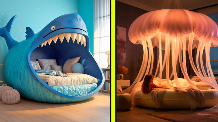 These Giant Sea Animal Shaped Kids Beds Are the Ultimate Dream for Little Ocean Lovers!