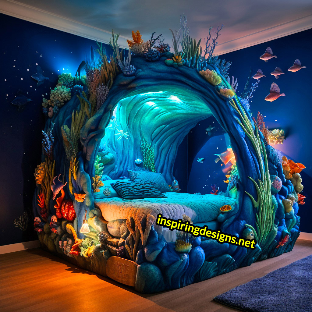 Giant Sea Animal Shaped Kids Beds