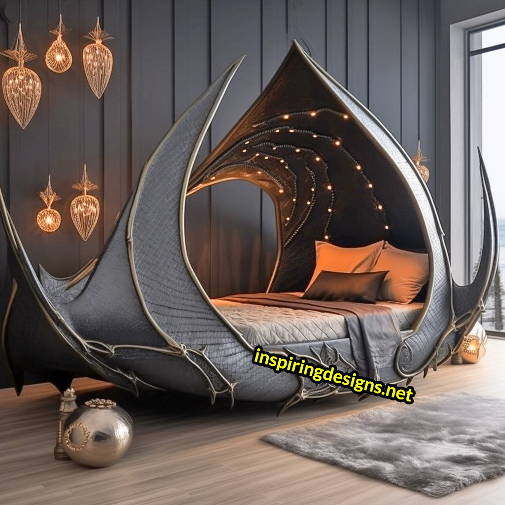 Giant Sea Animal Shaped Kids Beds -manta ray shaped bed