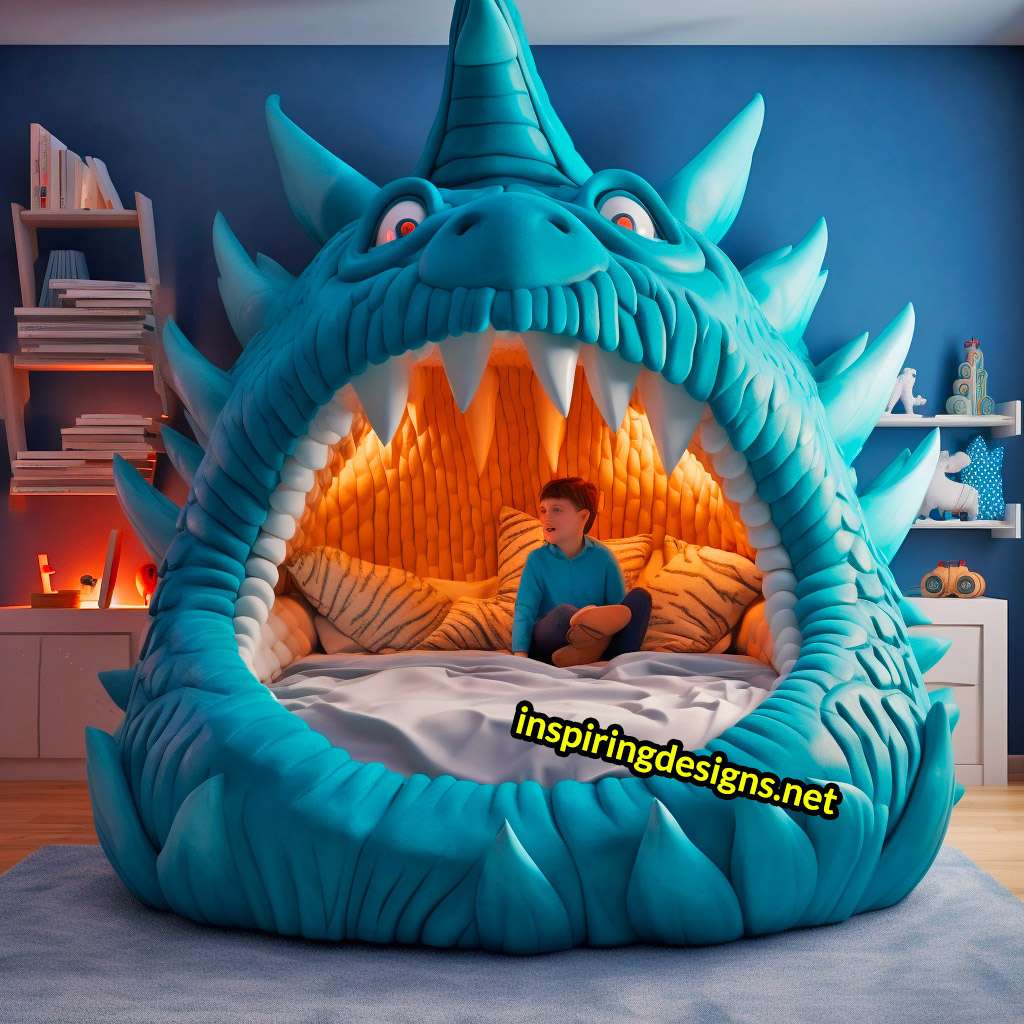 Giant Sea Animal Shaped Kids Beds -Sea Monster shaped bed