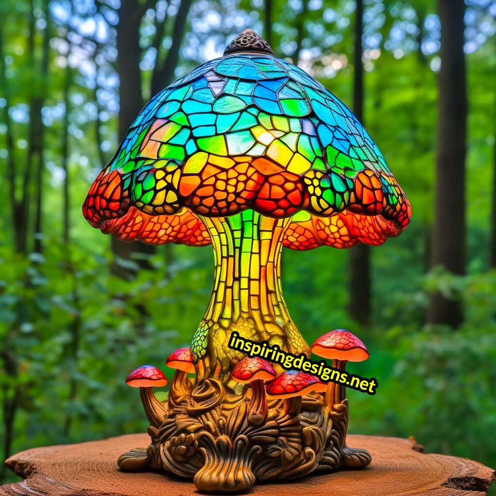 These Stained Glass Mushroom Lamps Are the Funky Decor Item You Didn't Know  You Needed – Inspiring Designs