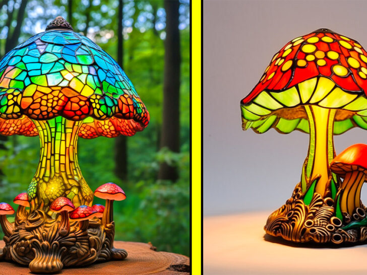 These Stained Glass Mushroom Lamps Are the Funky Decor Item You Didn't Know  You Needed – Inspiring Designs