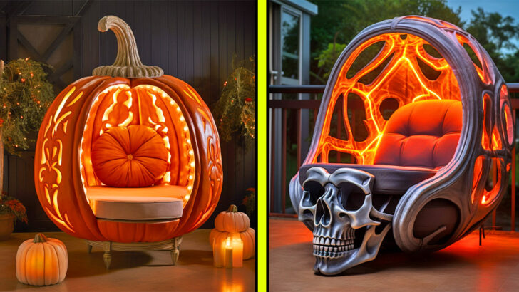 These Illuminated Halloween Porch Chairs Gives Your House It’s Own Spooky Throne