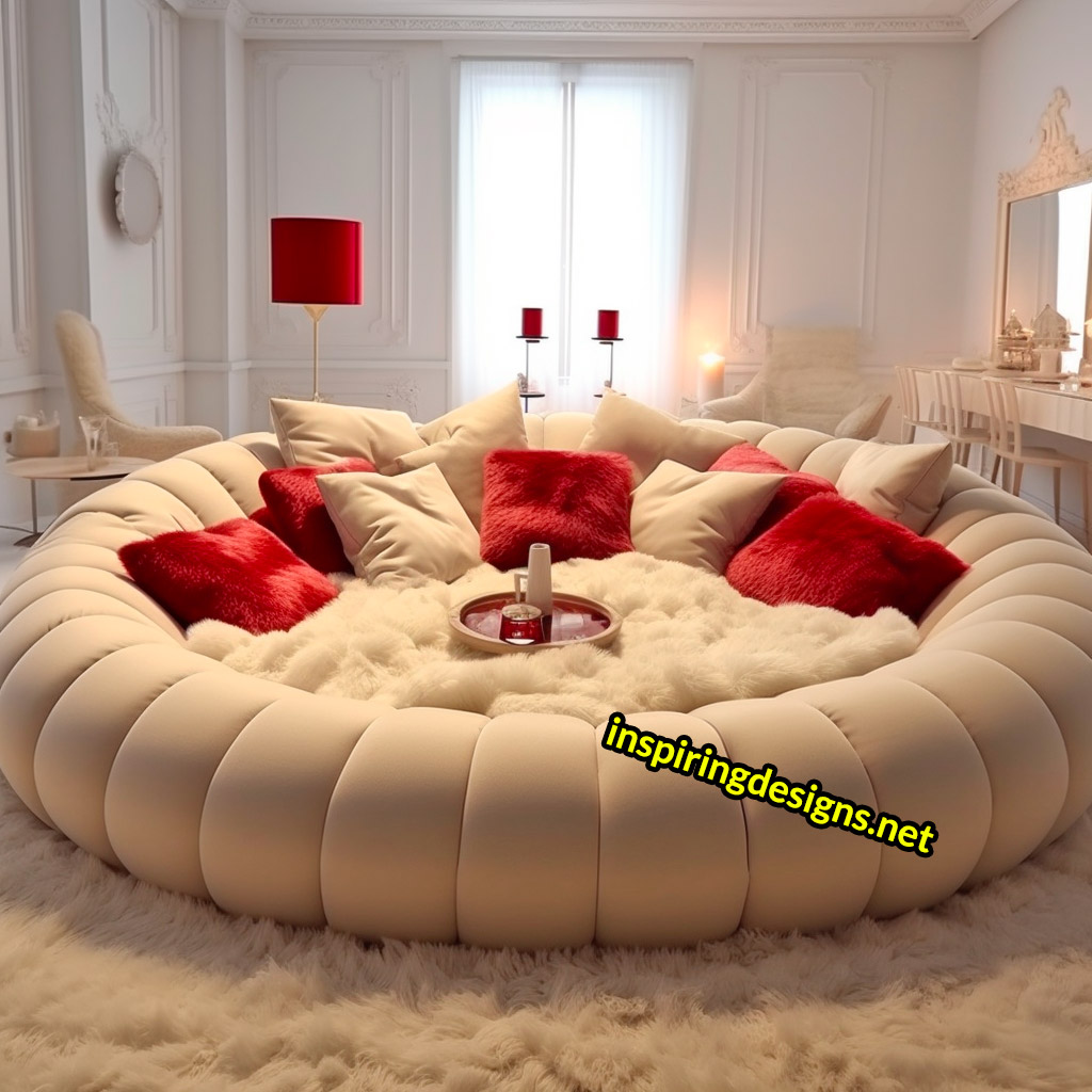 These Giant Circular Movie Sofas Might Be The Coziest Spot To Watch a Flick!  – Inspiring Designs