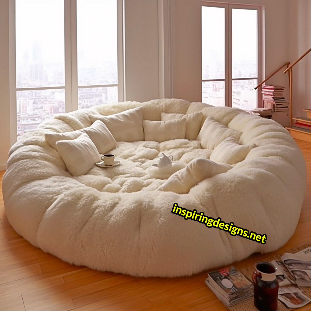 These Giant Circular Movie Sofas Might Be The Coziest Spot To Watch a  Flick! – Inspiring Designs