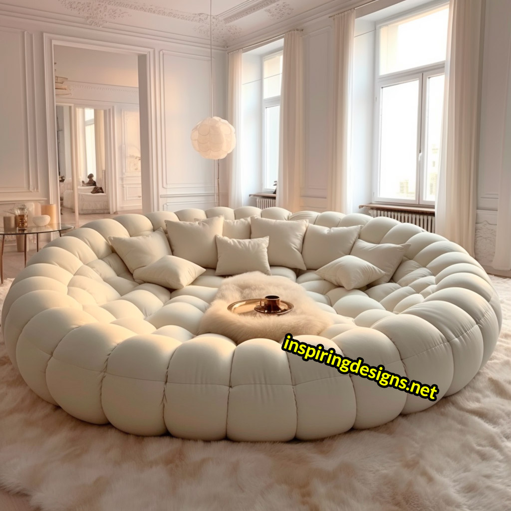 These Giant Circular Movie Sofas Might Be The Coziest Spot To Watch a  Flick! – Inspiring Designs