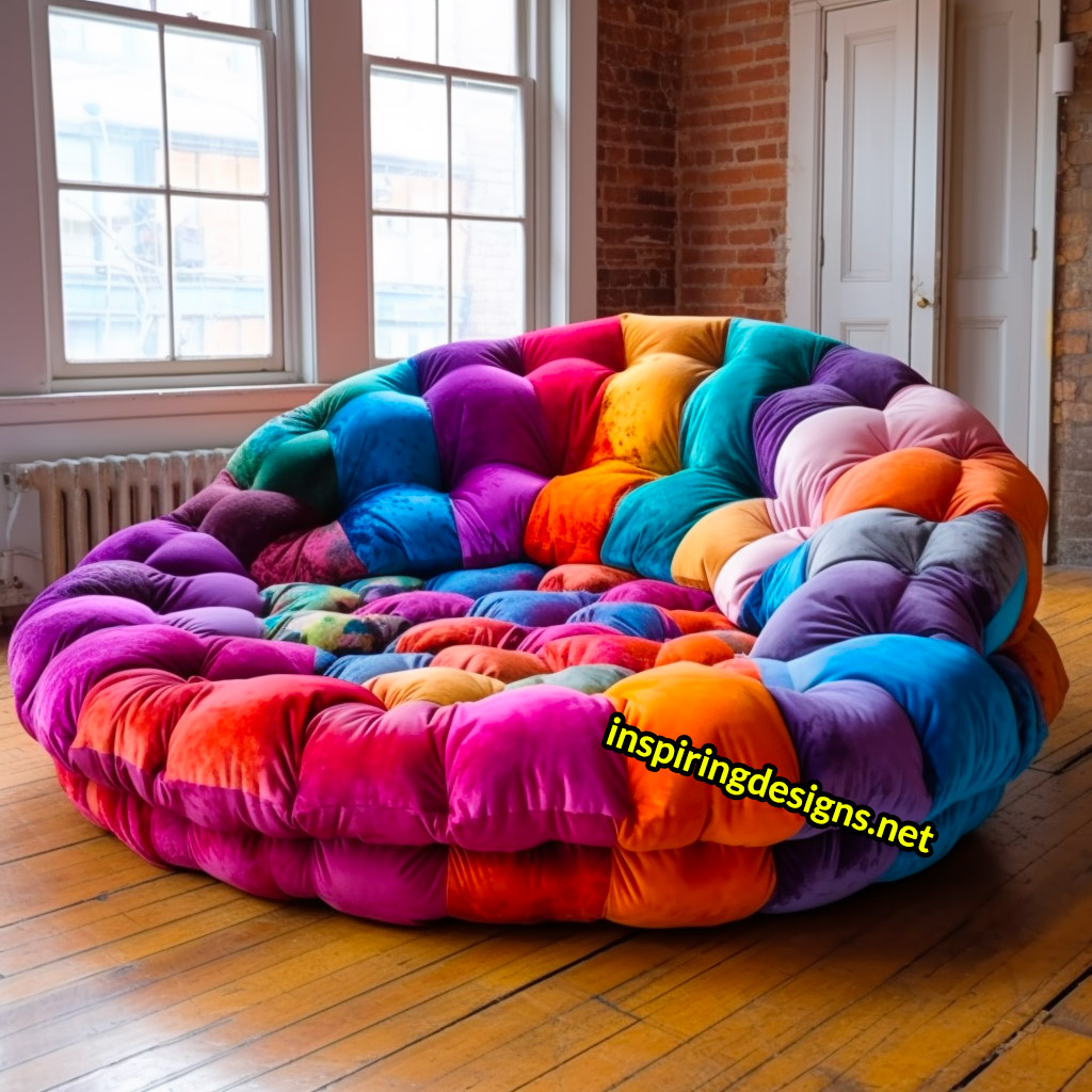 Large deals round couch