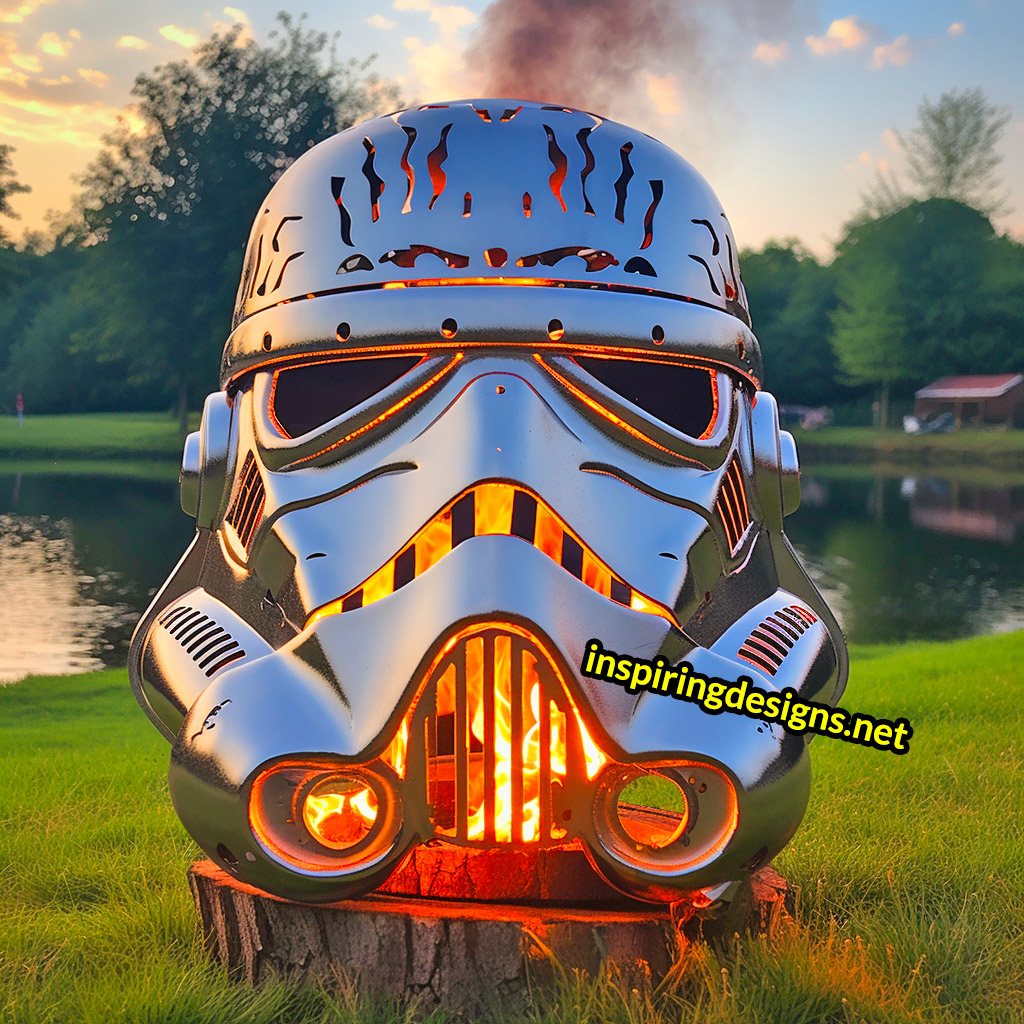 Star Wars Fire Pits - Stormtrooper helmet firepit