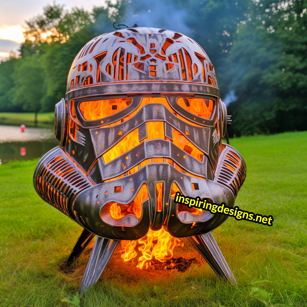 Star Wars Fire Pits - Stormtrooper helmet firepit