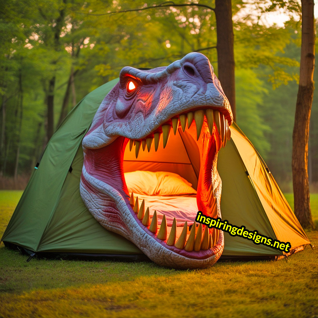 3D Dinosaur Shaped Camping Tents