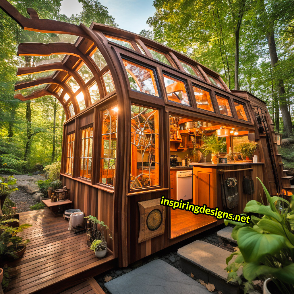 Tiny Homes With Glass Ceilings - Huge ceiling windows on tiny houses