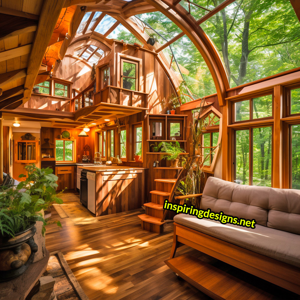 Tiny Homes With Glass Ceilings - Huge ceiling windows on tiny houses