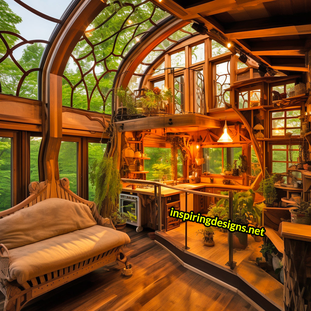 Tiny Homes With Glass Ceilings - Huge ceiling windows on tiny houses