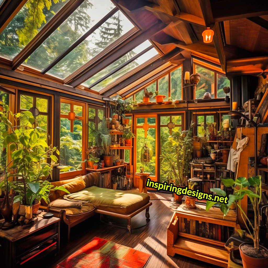 Tiny Homes With Glass Ceilings - Huge ceiling windows on tiny houses