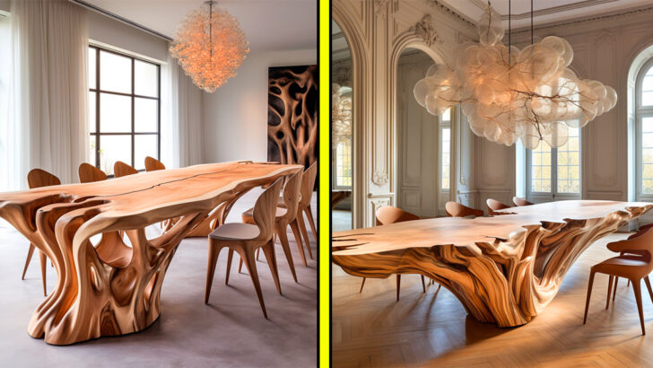 These Wooden Tree Shaped Dining Tables Are Rooted in Exquisite Design!